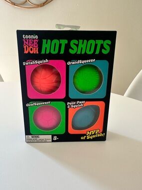 NeeDoh Hot Shots Squish Ball Set - Authentic Schylling